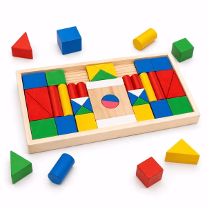 Bandeja Bloques de madera (39 unidades)