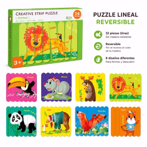 Puzzle lineal "Animales"
