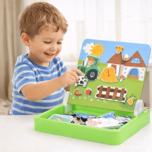 Caja magnética puzzle granja