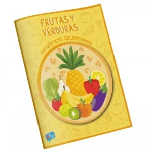 Libro para colorear Frutas y Verduras