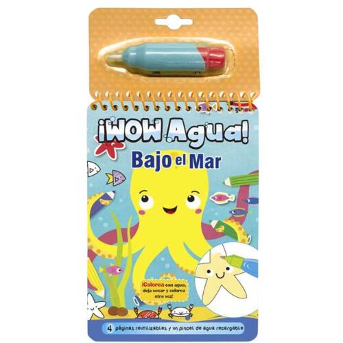 Wow agua bajo el mar (pinta con agua)