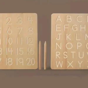 Tablero grafomotricidad letras y números