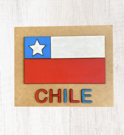 Puzzle bandera de Chile