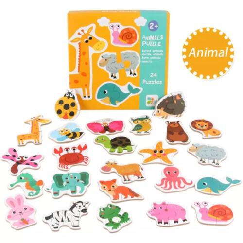 Set 24 puzzles animales