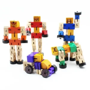 Robot de madera articulado