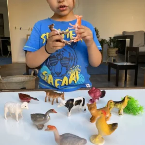 Set animales pequeños granja (12 piezas)