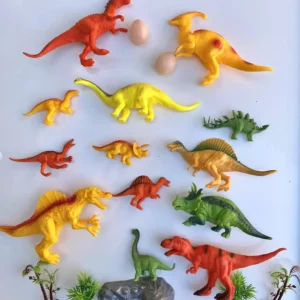 Set dinosaurios diferentes tamaños