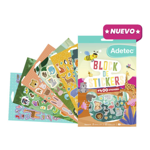 Block de stickers animales