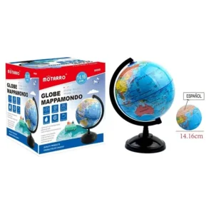 Globo terráqueo pequeño (14,16 cm)