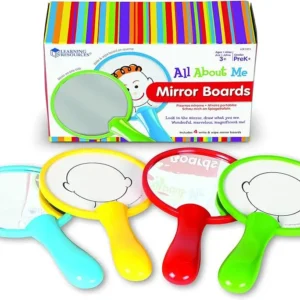 Set de 4 espejos irrompibles con pizarra