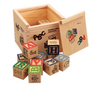 Caja cubos letras (27 piezas)