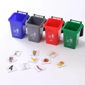 Juego de reciclaje y clasificación