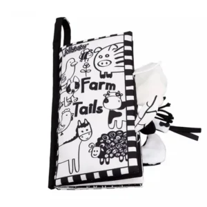 Libro sensorial animales (blanco y negro)