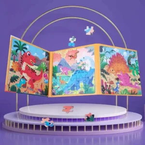 Puzzle magnético 3 en 1 “Dinosaurios” (Nivel 5)