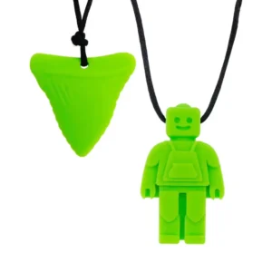 2 piezas collar sensorial mordedor (Robot- triángulo)