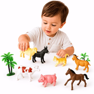Animales granja 7 piezas