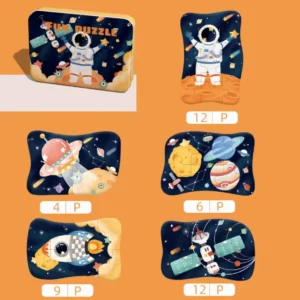 Caja puzzle astronauta