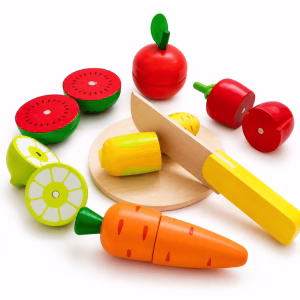 Set alimentos de madera con imán