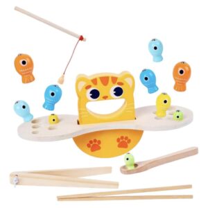 Balanza gato con pesca
