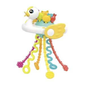 Juguete sensorial cuerdas bebé pato