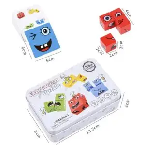 Juego expresiones caja lata mini