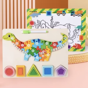 Tablero puzzle figura pizarra