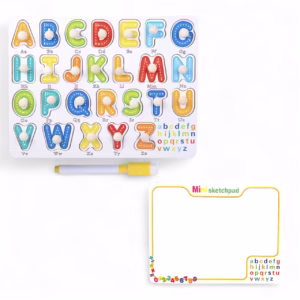 Tablero encaje abecedario pizarra