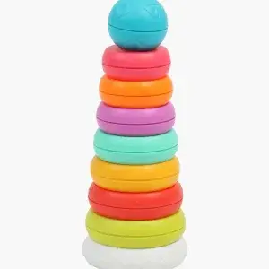 Torre apilable arcoiris