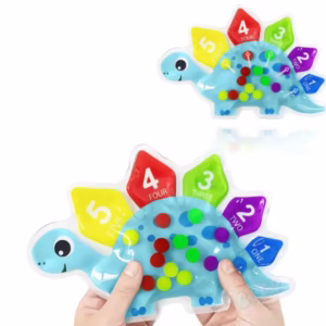 Juego sensorial gel clasificación dinosaurio