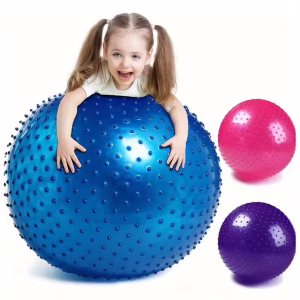 Pelota pilates erizo + Inflador 65 cm