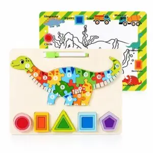 Tablero puzzle figura pizarra