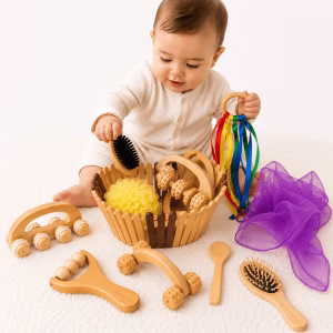 Kit sensorial natural para bebés