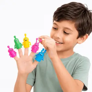 Monstruos sensoriales para dedos 5 ud