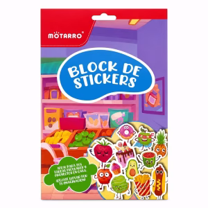 Block de stickers frutas