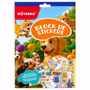 Block de stickers mascotas