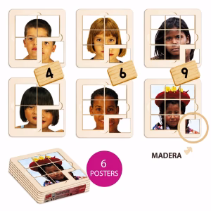 6 Puzzles niños del mundo
