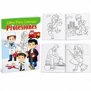 Libro para colorear profesiones